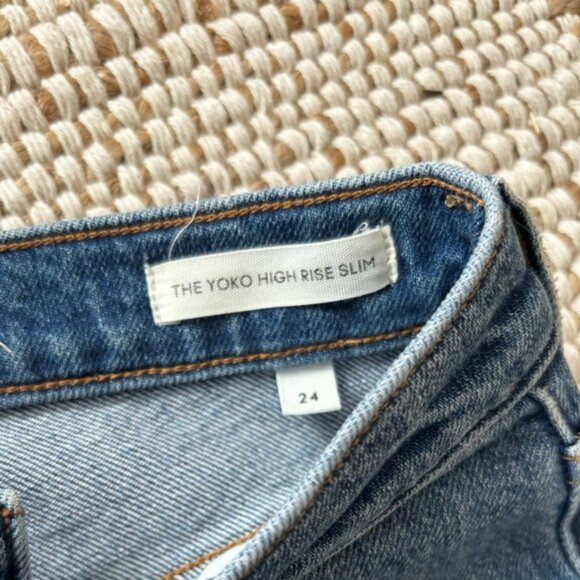 ARITZIA DENIM FORUM The Yoko High Rise Slim Jeans- Size 24W, 28L - Picture 3 of 8